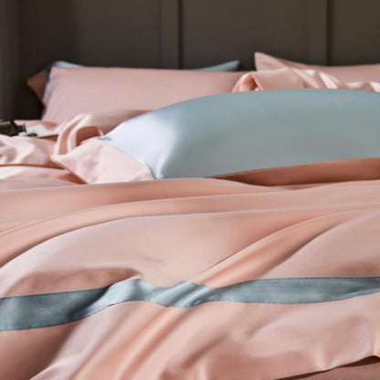 Manya Classic Solid Reversible Egyptian Cotton Bedding Set