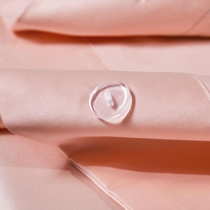 Manya Mocha Rose Reversible Egyptian Cotton Silk Bedding Set