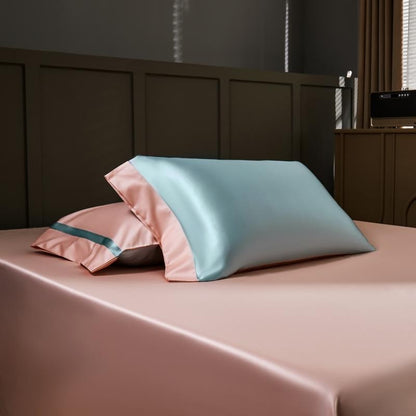 Manya Classic Solid Reversible Egyptian Cotton Bedding Set
