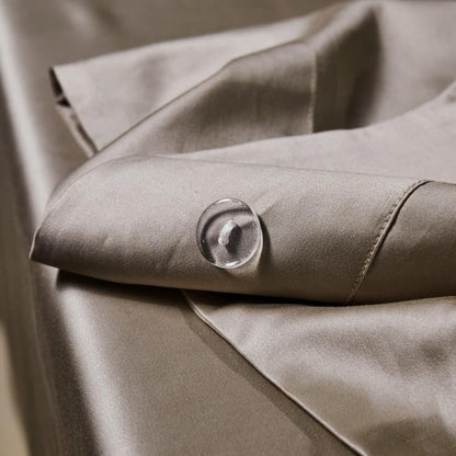 Manya Olive Grove Reversible Egyptian Cotton Silk Bedding Set