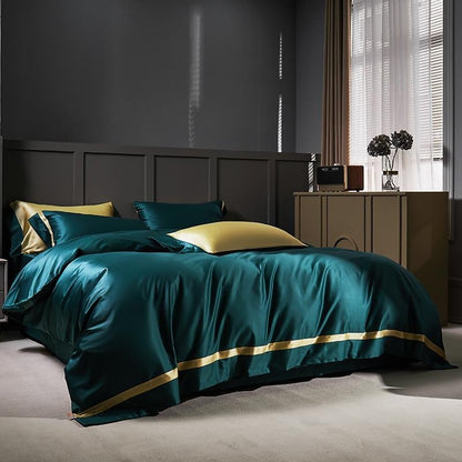 Manya Classic Solid Reversible Egyptian Cotton Bedding Set