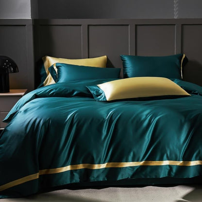 Manya Classic Solid Reversible Egyptian Cotton Bedding Set