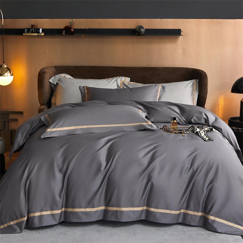 Karine Modern Seamless Solid Egyptian Cotton Bedding Set
