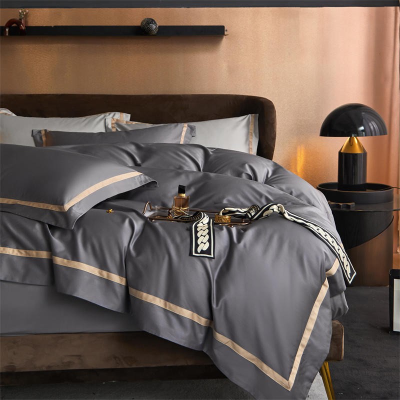 Karine Modern Seamless Solid Egyptian Cotton Bedding Set