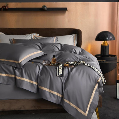Karine Modern Seamless Solid Egyptian Cotton Bedding Set