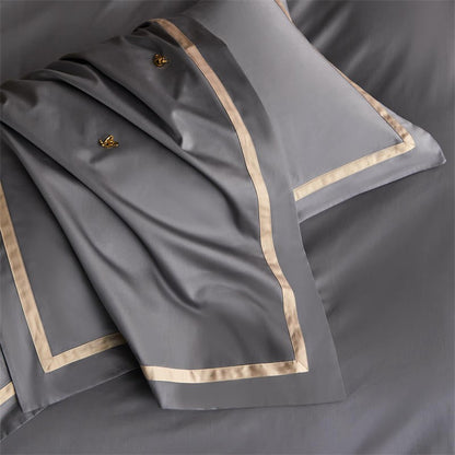 Karine Modern Seamless Solid Egyptian Cotton Bedding Set