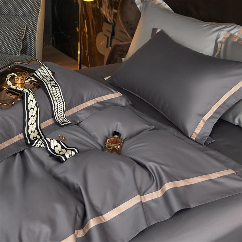 Karine Modern Seamless Solid Egyptian Cotton Bedding Set