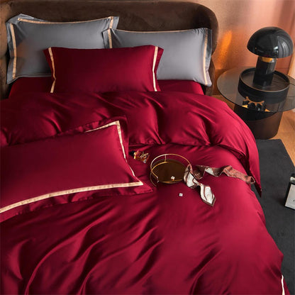 Karine Modern Seamless Solid Egyptian Cotton Bedding Set