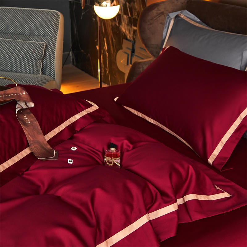 Karine Modern Seamless Solid Egyptian Cotton Bedding Set