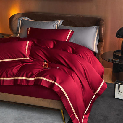 Karine Modern Seamless Solid Egyptian Cotton Bedding Set