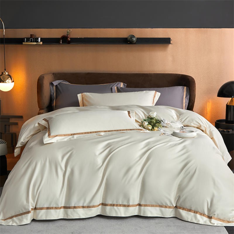 Karine Modern Seamless Solid Egyptian Cotton Bedding Set