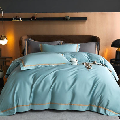 Karine Modern Seamless Solid Egyptian Cotton Bedding Set