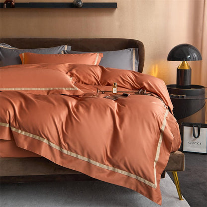 Karine Modern Seamless Solid Egyptian Cotton Bedding Set