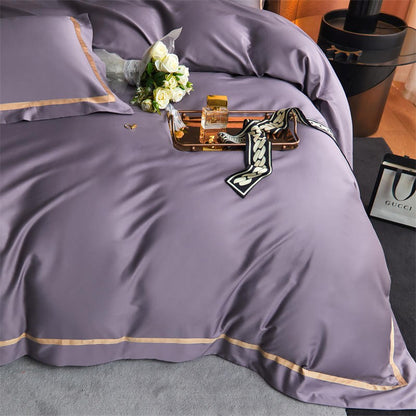 Karine Modern Seamless Solid Egyptian Cotton Bedding Set