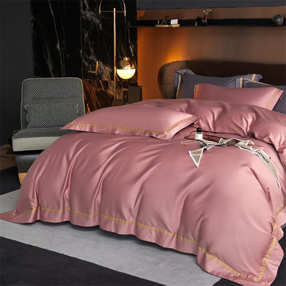 Karine Modern Seamless Solid Egyptian Cotton Bedding Set