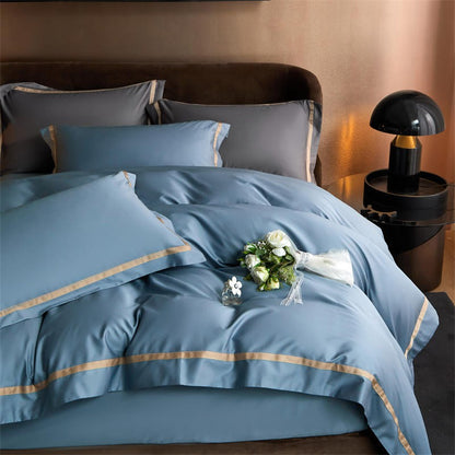 Karine Modern Seamless Solid Egyptian Cotton Bedding Set