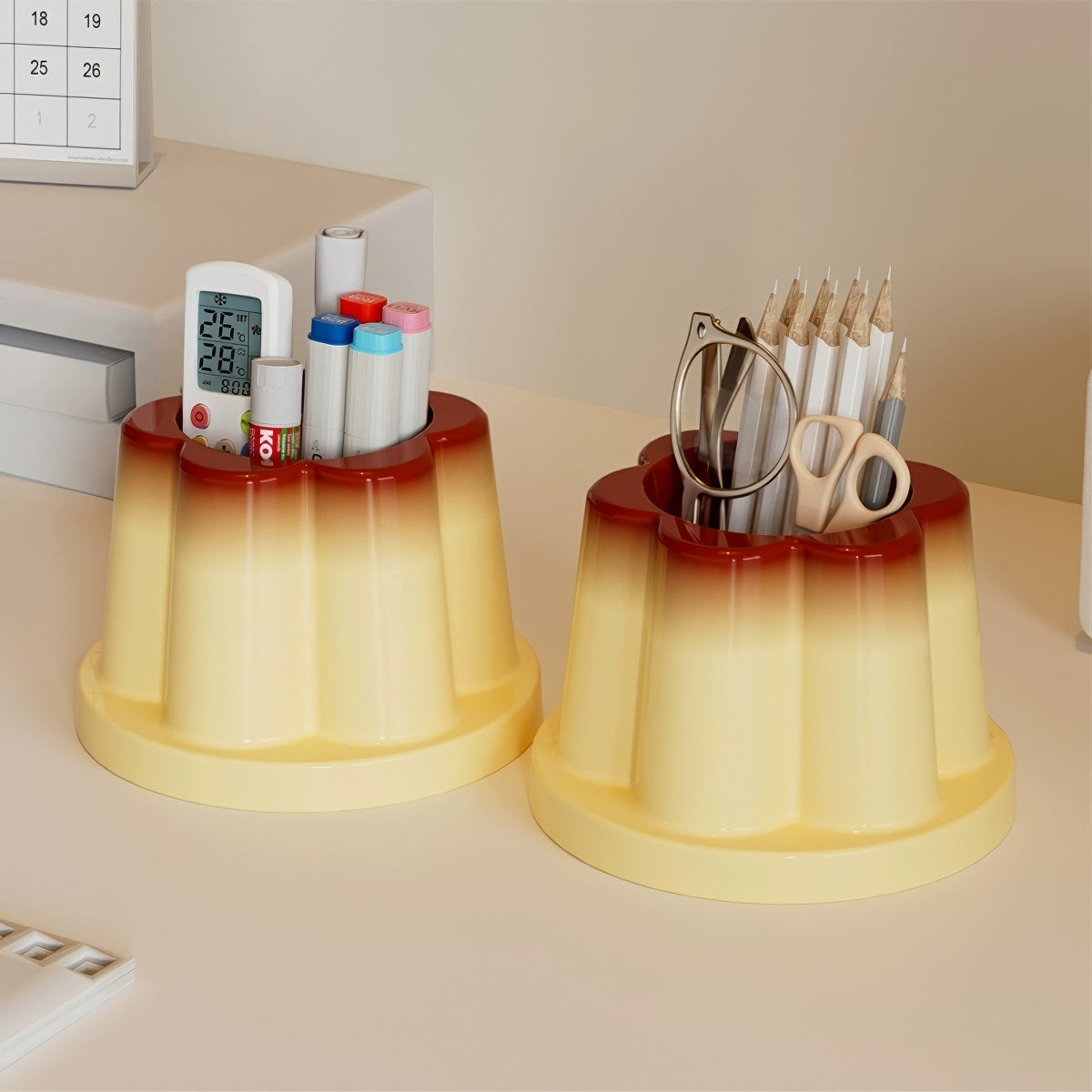 Puddingbecher-Stiftehalter