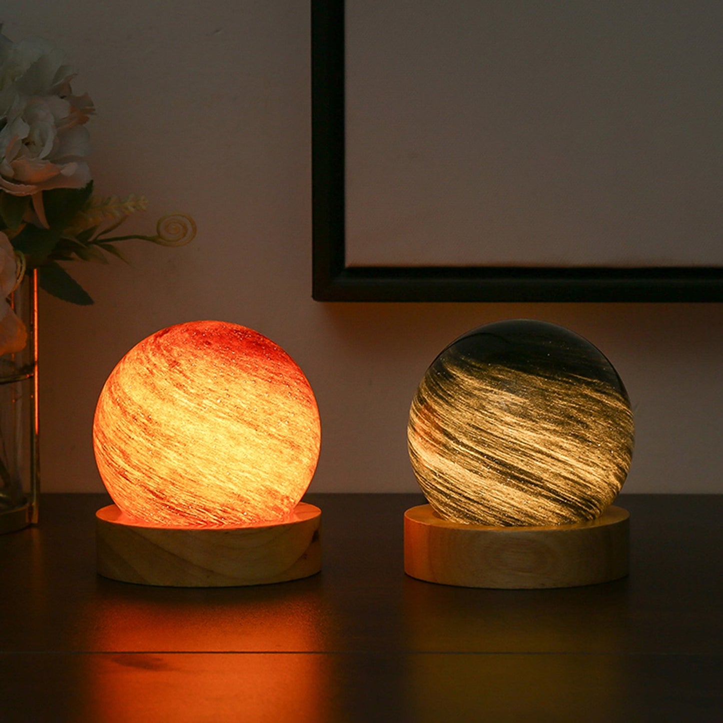 Crystal Ball Planet Night Light