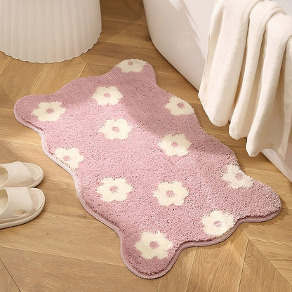 Purple Lavender Blossom Tufted Rug