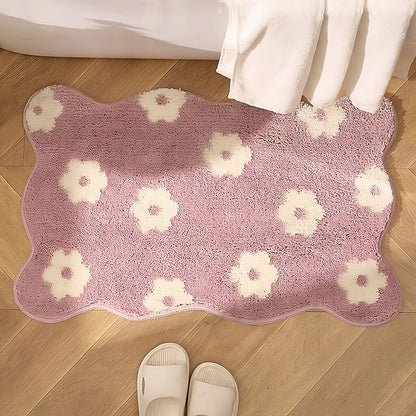 Purple Lavender Blossom Tufted Rug