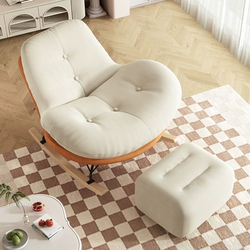 Silla mecedora Lazy Eggshell