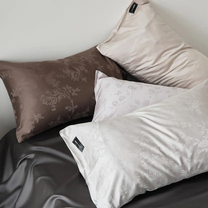 Quiet Luxury Floral Jacquard Cooling Tencel Pillowcase