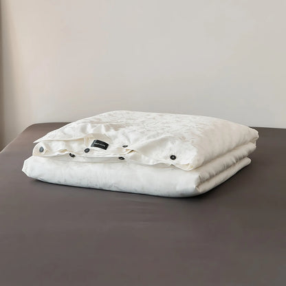 Quiet Luxury Jacquard Floral Cooling Tencel Duvet Cover