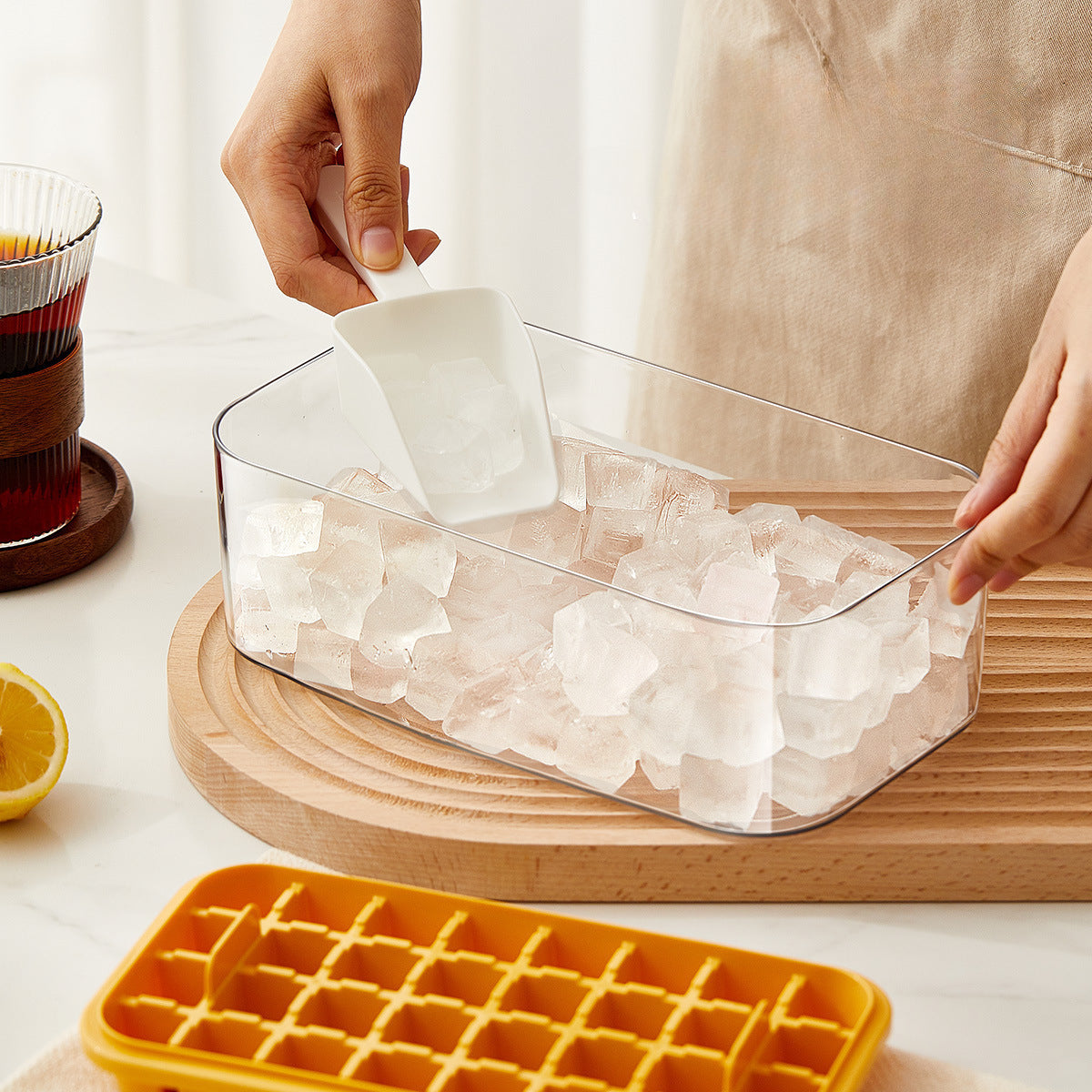 Bac à glaçons en silicone à 32 grilles