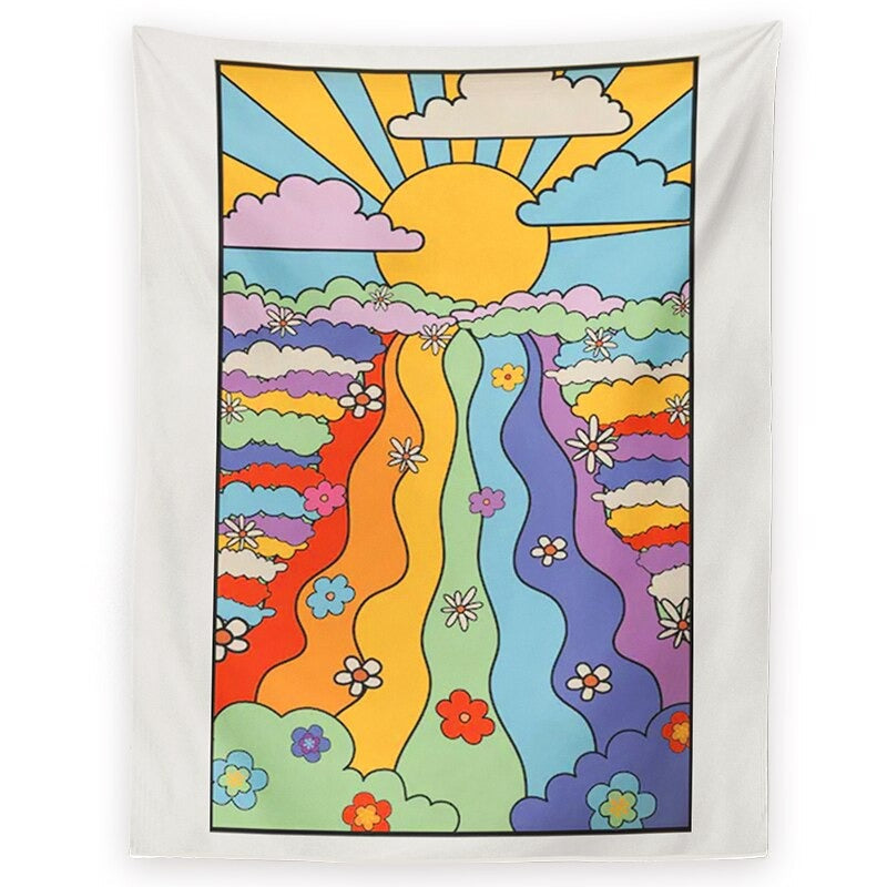 Rainbow River Tapestry AESTHETIC_Indie SUB CATEGORY_Tapestries