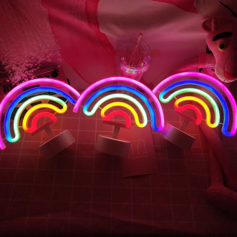 Rainbow Table Neon Sign led rainbow SUB CATEGORY_Neon Signs