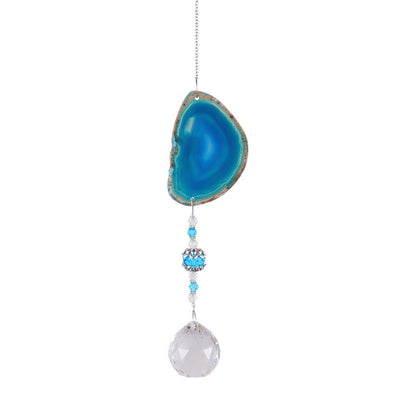 Raw Stone Cut Crystal Suncatcher SUB CATEGORY_Suncatchers