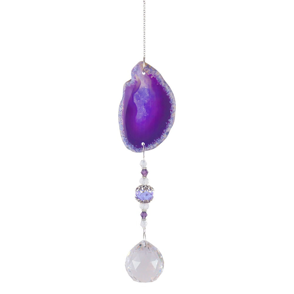 Raw Stone Cut Crystal Suncatcher SUB CATEGORY_Suncatchers