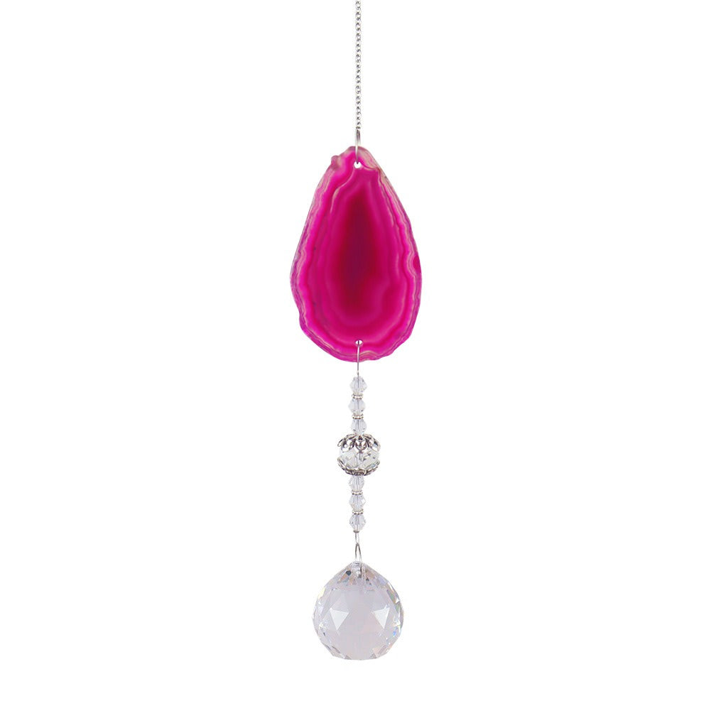 Raw Stone Cut Crystal Suncatcher SUB CATEGORY_Suncatchers