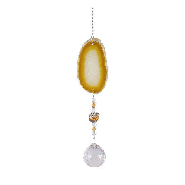 Raw Stone Cut Crystal Suncatcher SUB CATEGORY_Suncatchers