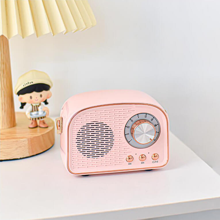 Retro Rounded Radio Bluetooth Speaker