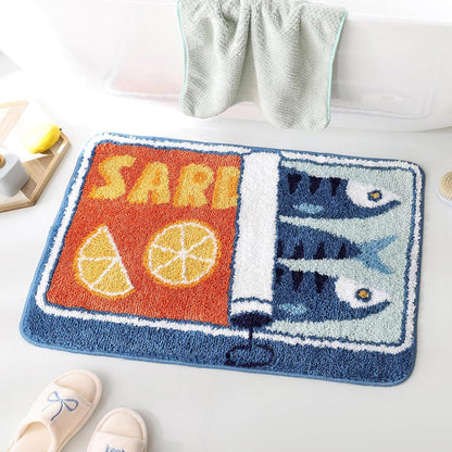 Retro Sardine Tin Tufted Floor Mat