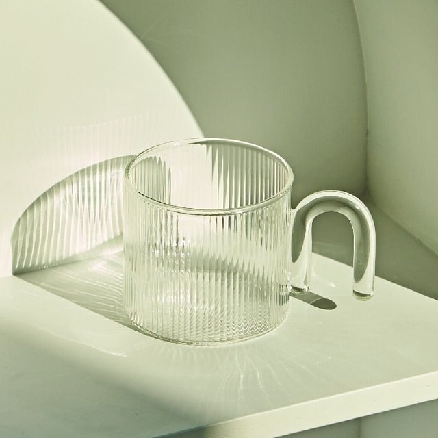 Retro Ripple Glass Mug SUB CATEGORY_Desk Accessories