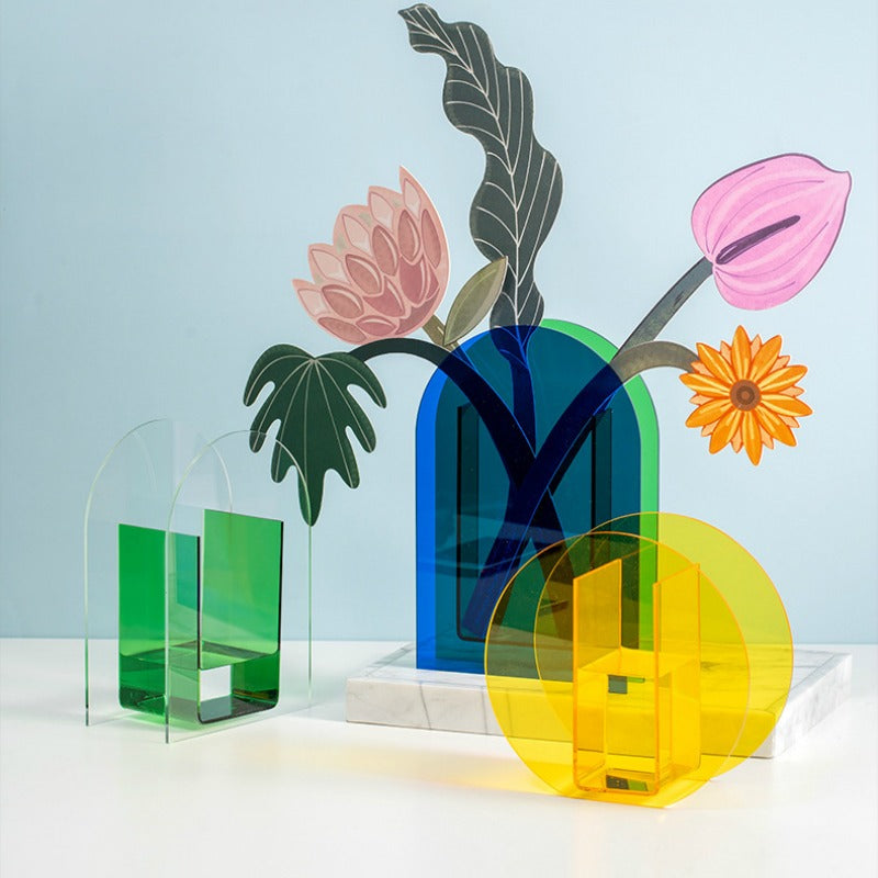 Postmodern Acrylic Vase AESTHETIC_Danish Pastel SUB CATEGORY_Vases