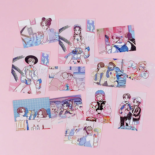 Love Story Poster Card Pack AESTHETIC_Soft Girl SUB CATEGORY_Poster Cards