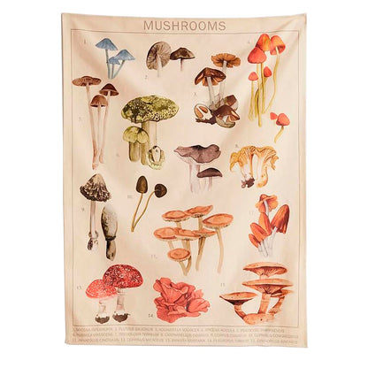 Mushrooms Tapestry AESTHETIC_Cottagecore AESTHETIC_Mushroom SUB CATEGORY_Tapestries