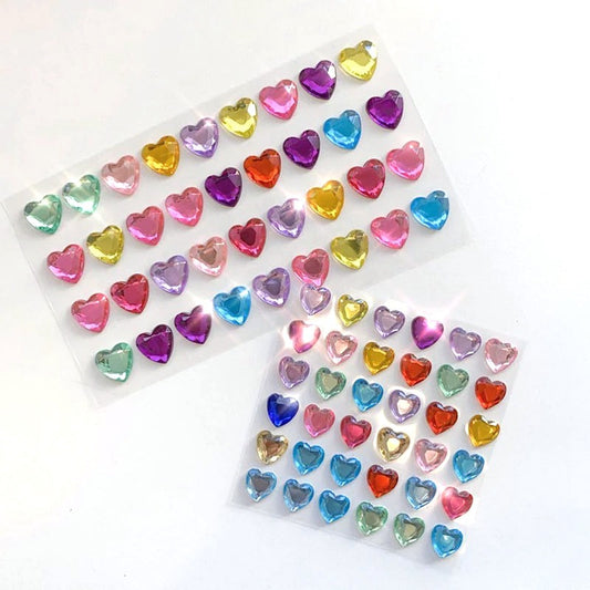 3D Heart Shiny Stickers AESTHETIC_Soft Girl SUB CATEGORY_Stickers