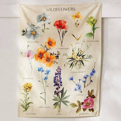 Wildflowers Tapestry AESTHETIC_Cottagecore SUB CATEGORY_Tapestries