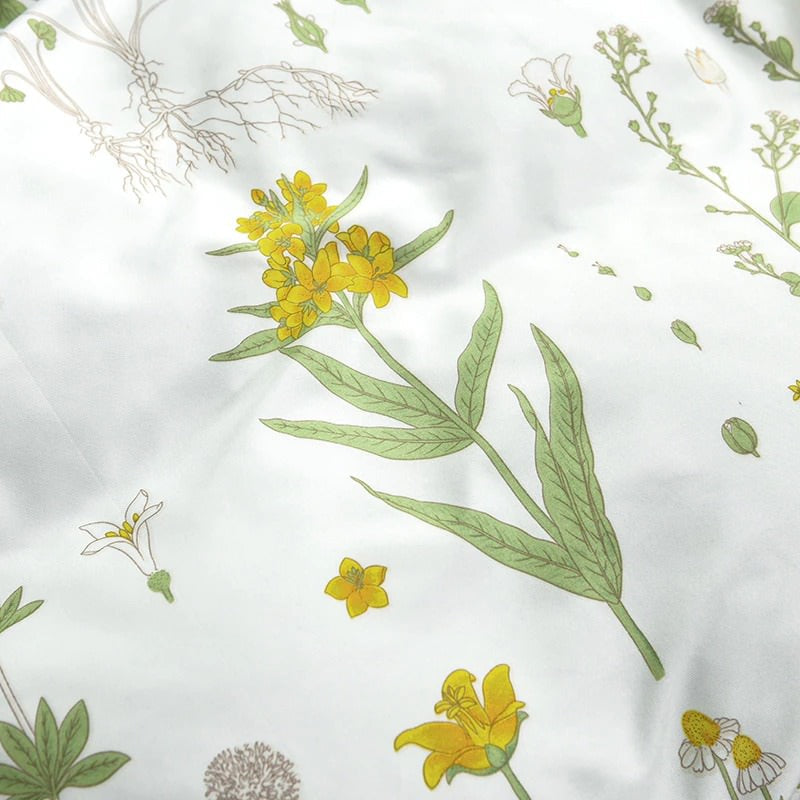 Village Flowers Bedding Set AESTHETIC_Cottagecore bed sheet bedsheets floral SUB CATEGORY_Bedding Sets