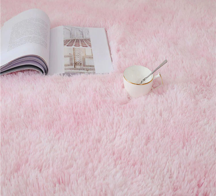 Pink Faux Fur Area Rug AESTHETIC_Soft Girl SUB CATEGORY_Rugs