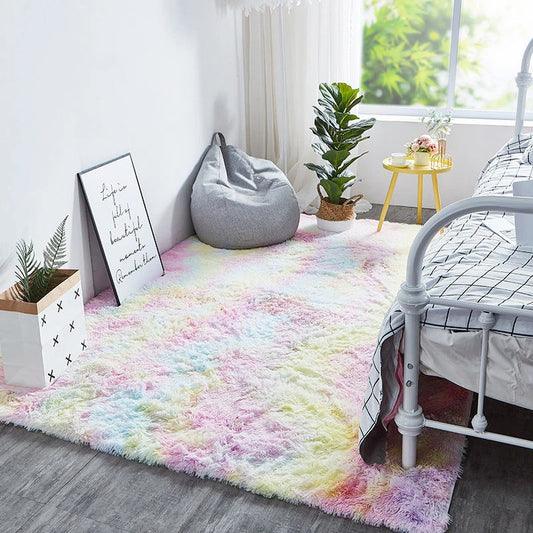 Unicorn Fluffy Area Rug AESTHETIC_Soft Girl SUB CATEGORY_Rugs