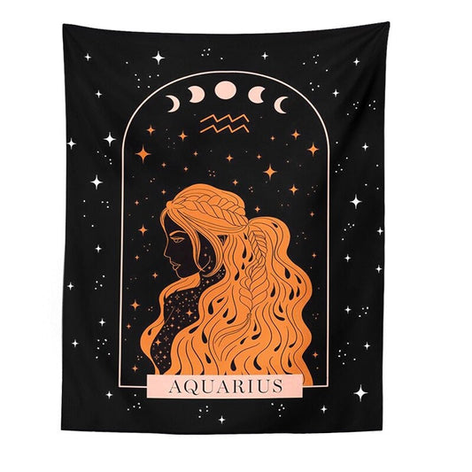 Redhead Zodiac Tapestry AESTHETIC_Fairycore SUB CATEGORY_Tapestries