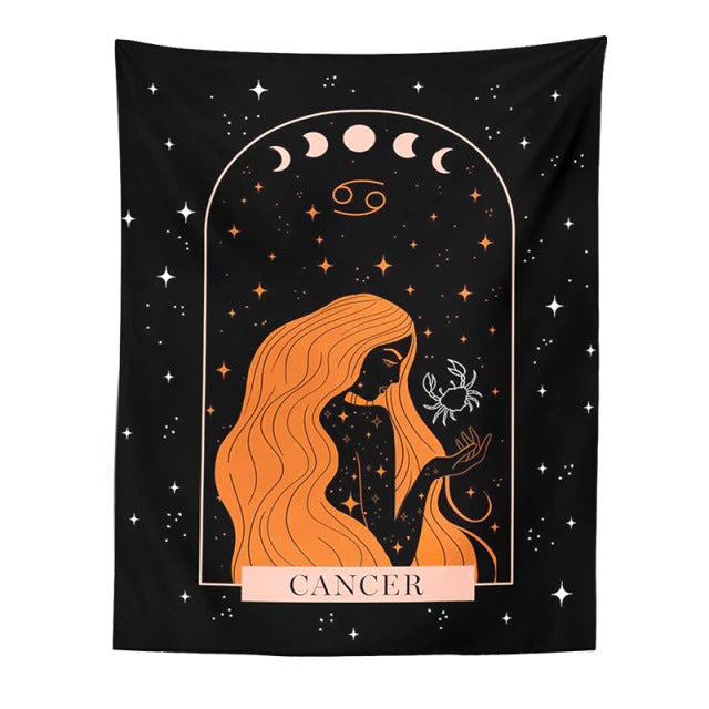 Redhead Zodiac Tapestry AESTHETIC_Fairycore SUB CATEGORY_Tapestries