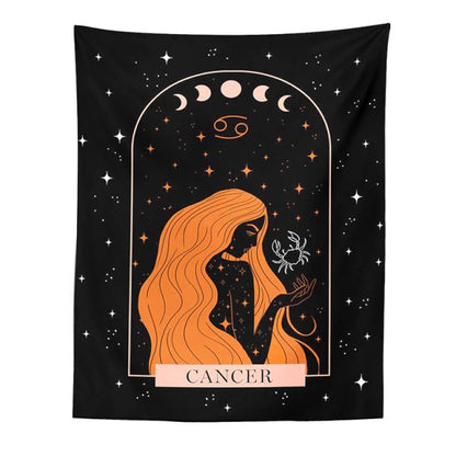 Redhead Zodiac Tapestry AESTHETIC_Fairycore SUB CATEGORY_Tapestries