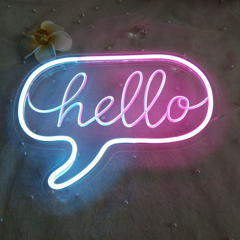 Pink/Blue Hello Neon Sign AESTHETIC_eGirl AESTHETIC_Soft Girl SUB CATEGORY_Neon Signs