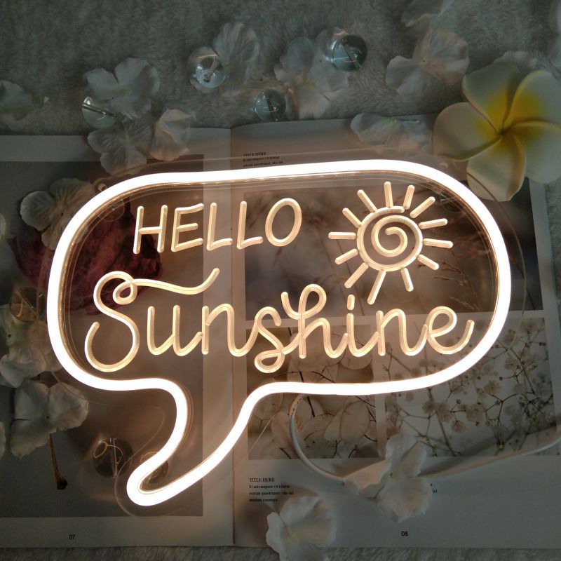 Hello Sunshine Neon Sign AESTHETIC_Soft Girl SUB CATEGORY_Neon Signs